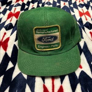 Vintage ford corduroy trucker hat
